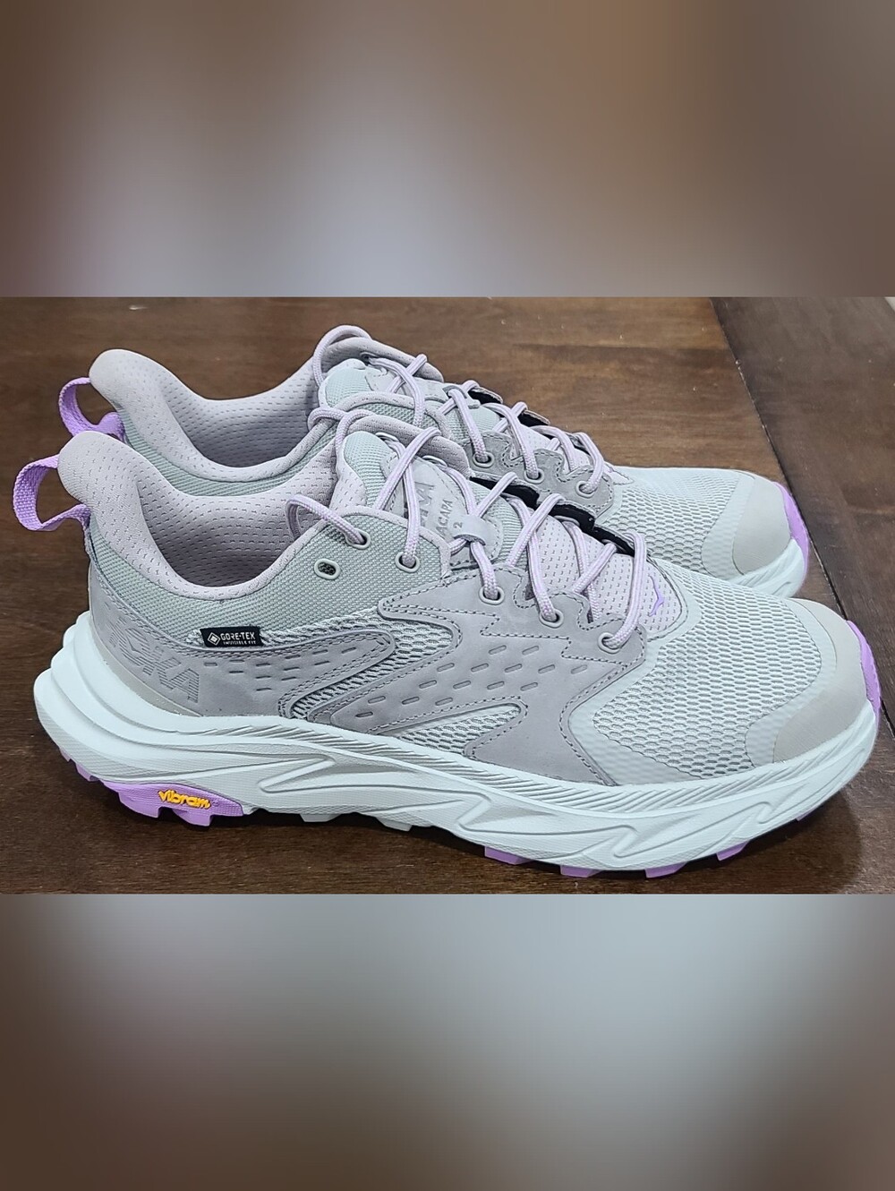 Hoka Anacapa 2 Low Gore-Tex Hiking Shoes Green Purple Women's 9.5